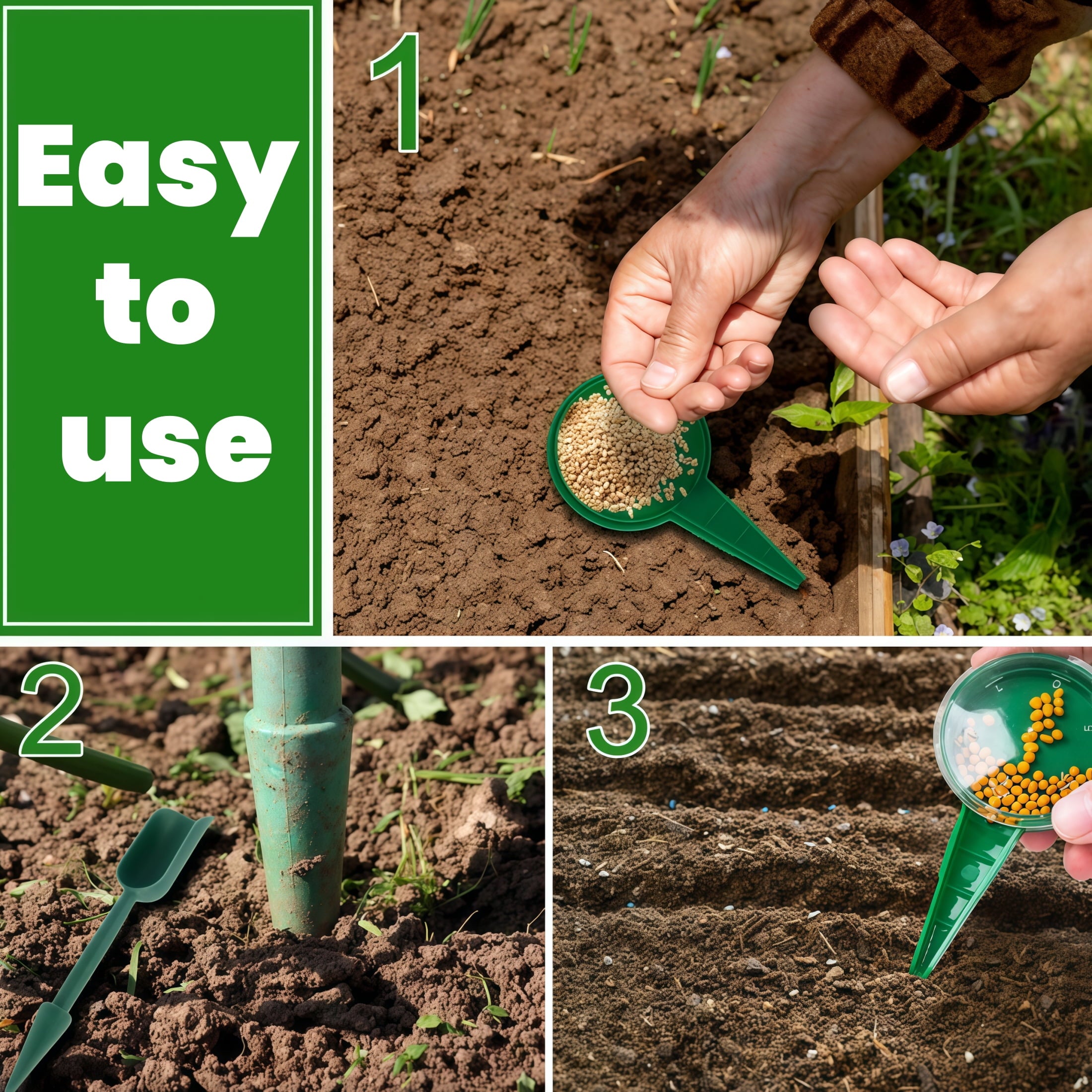 8 Piece Mini Seed Planter Tool Set For Easy Gardening And Planting - Image 6