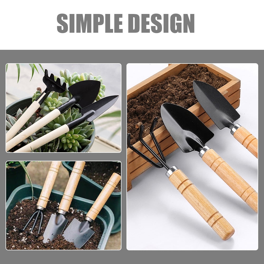 1 Set of Garden Tools Outdoor Gardening Hand Tools Garden Trowel Rake Garden Tool for Planting - Image 6