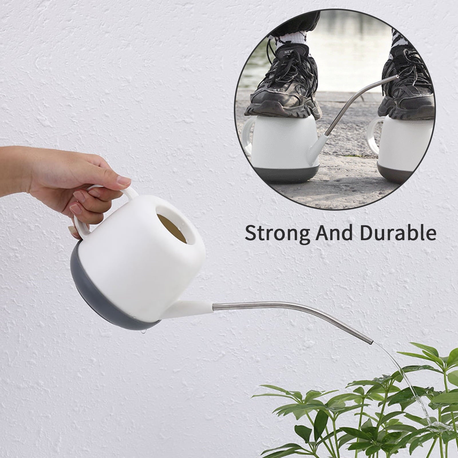 Ogetok Long Mouth Watering Can 1L Capacity with Extended Metal Spout for Precise Plant Watering Comfortable Handle and Strong Bottom Ideal f - Image 4
