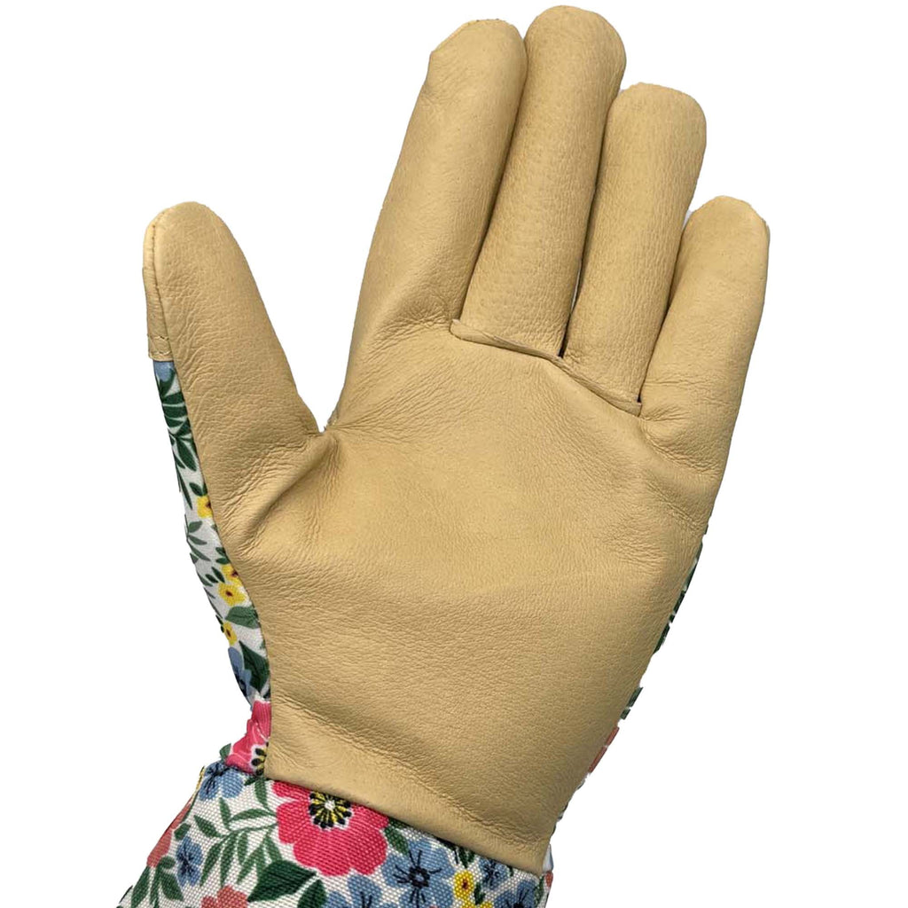 Womens Leather Pruner Gardening Gloves, Size M - Image 4