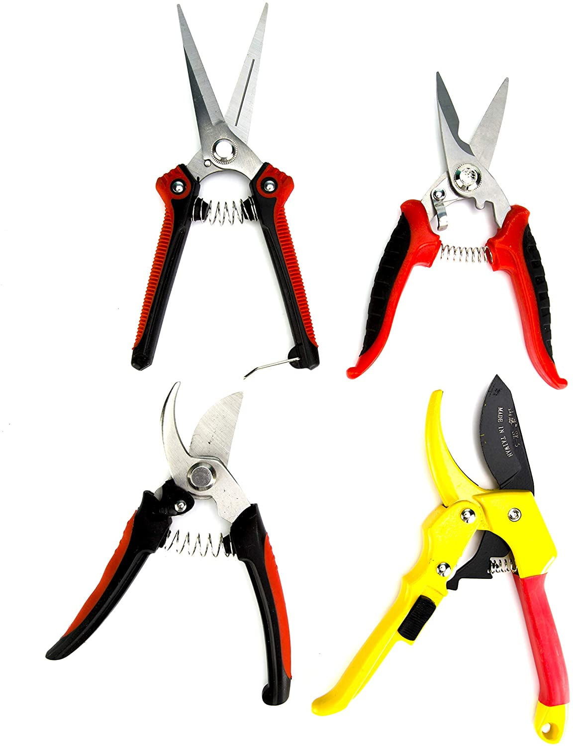 KOTTO Pruning Shears, Garden Cutter Clippers, Stainless Steel Sharp Pruner Secateurs, Professional Bypass Pruning Hand Tools, Scissors Kit w - Image 4