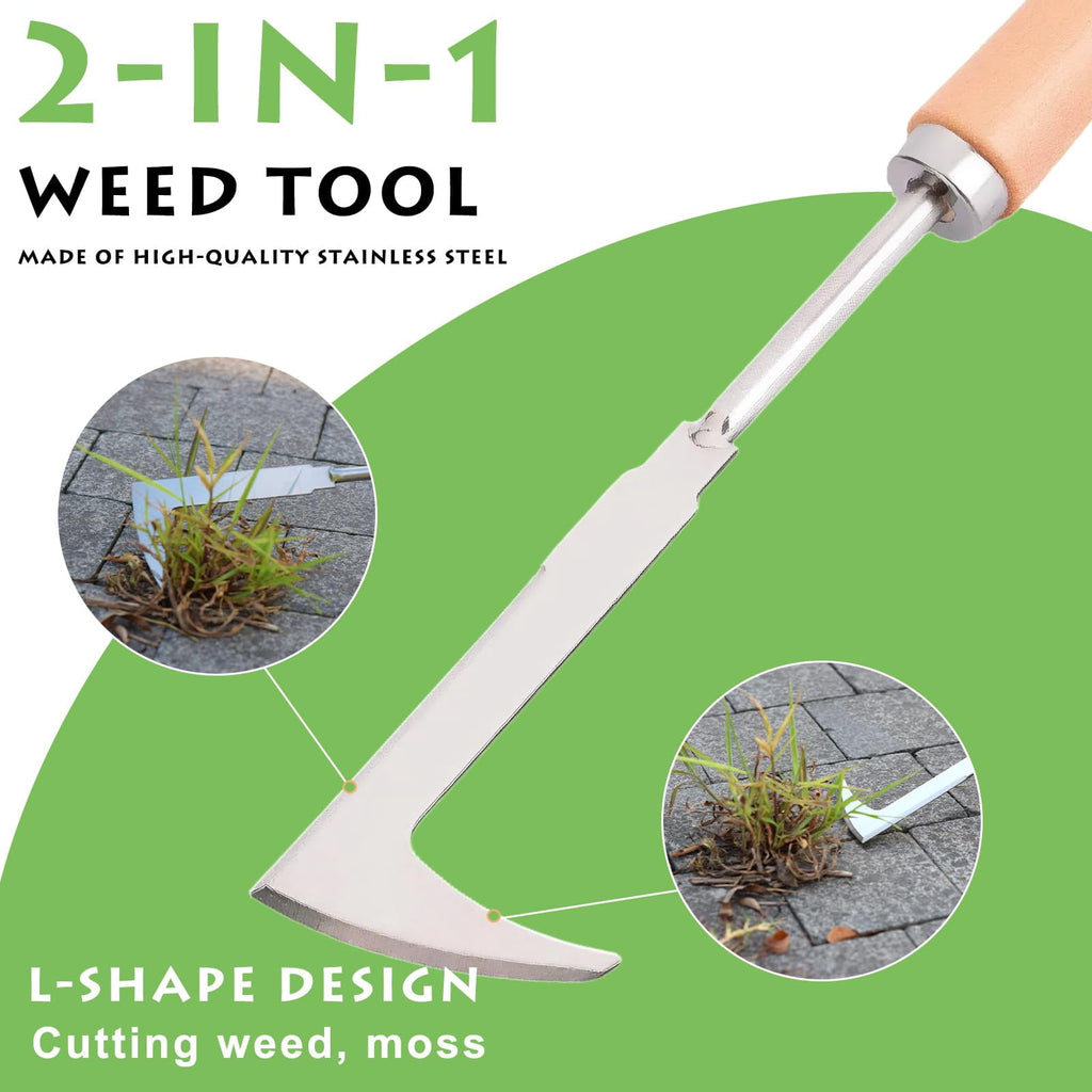 Stainless Steel Weeding Tool | Crevice Weeder & Seedling Transplanter for Garden, Yard - Image 2