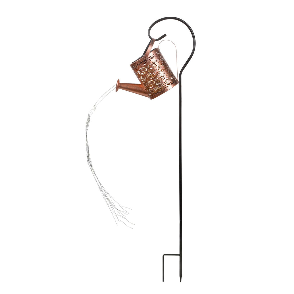 Large Solar Watering Can Lights Outdoor, Artistic Metal Hanging Decor with Auto-Illuminating Feature, Waterproof for Porch, Patio, Yard and - Image 2