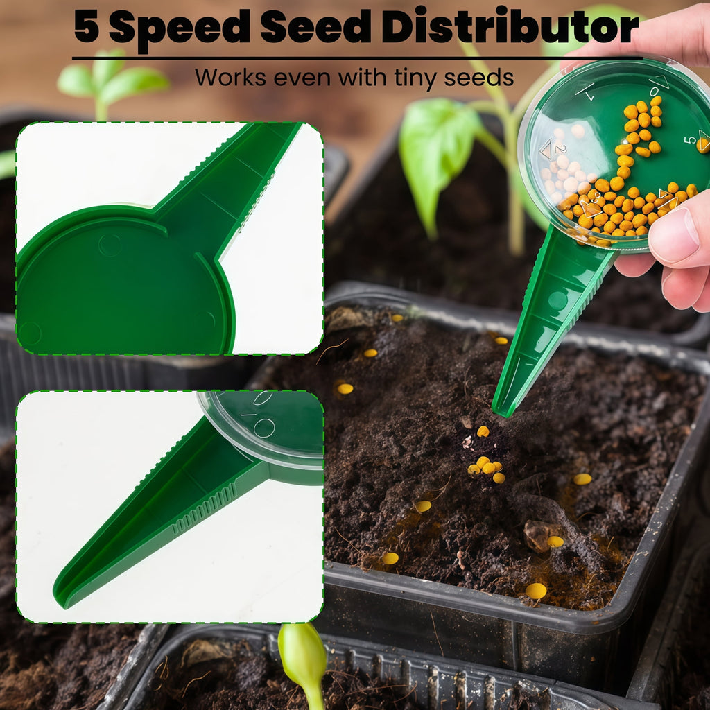 8 Piece Mini Seed Planter Tool Set For Easy Gardening And Planting - Image 4