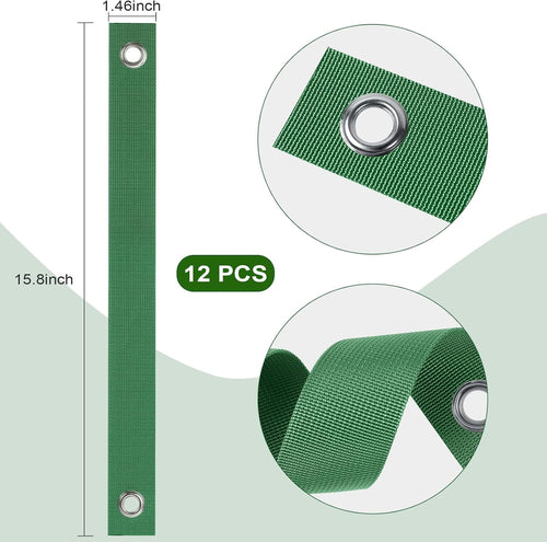 12 PCS Tree Straps for Staking, Tree Support Straps for Guying Staking Newly Planted Sapling Straight and Hurricane P... - Image 2