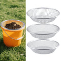 3Pcs 3 Sizes Soil Sifter Sieve - Heavy Duty Galvanized Screen for Compost, Dirt, Rocks, Gravel & Garden - Fits 5 Gall...