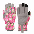 topjuju 1 Pair Floral Gardening Gloves for Women, Breathable Garden Gloves with Grip, Thorn-Proof Puncture-Resistant Work Gloves, Gifts for
